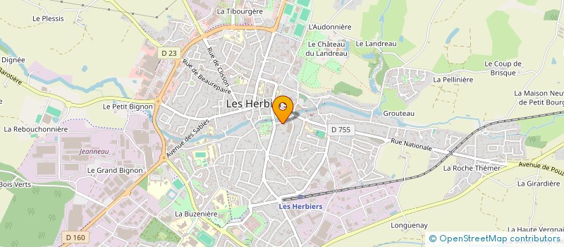 localisation de l'entreprise 80 OPTIQUE à LES HERBIERS