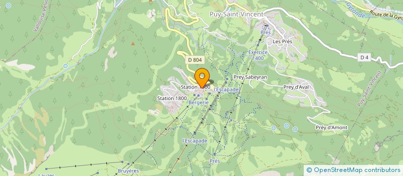 localisation de l'entreprise 800 007 338   VALLOUISE-PELVOUX