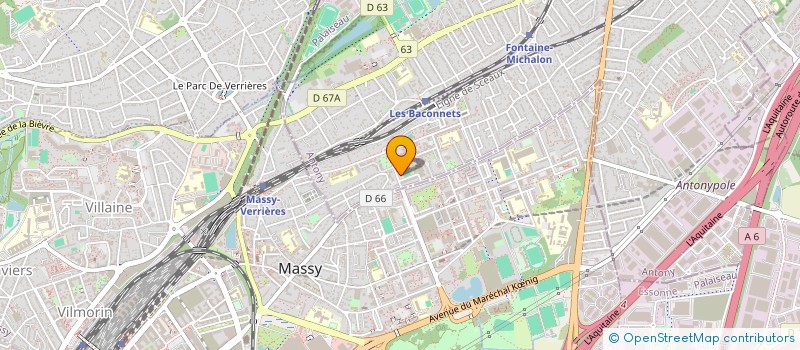 localisation de l'entreprise 800 168 460  à ANTONY