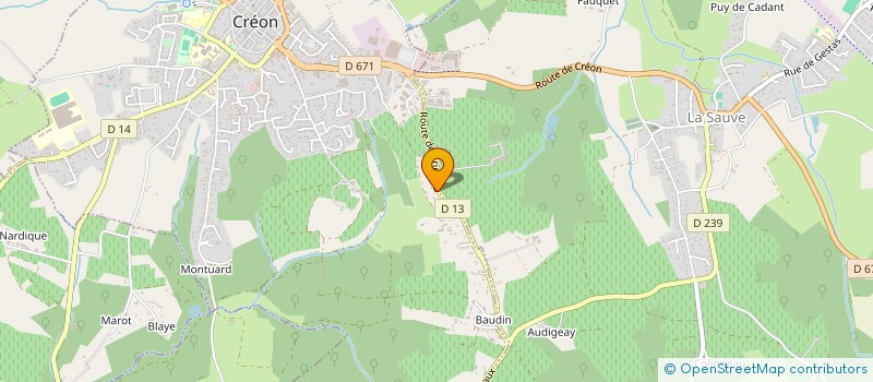 localisation de l'entreprise 800 276 529   CREON