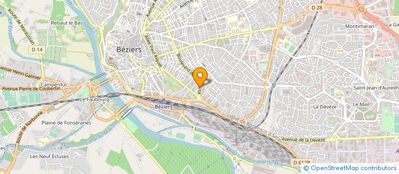 localisation de l'entreprise 800 501 926   BEZIERS