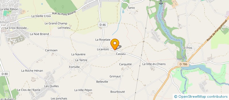 localisation de l'entreprise 800 565 616   HILLION