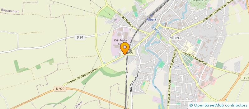 localisation de l'entreprise 800 592 560   PERONNE