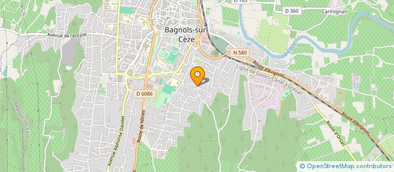 localisation de l'entreprise 800 596 819   BAGNOLS-SUR-CEZE