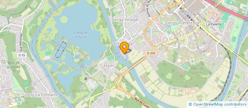 localisation de l'entreprise 800 606 949   CERGY