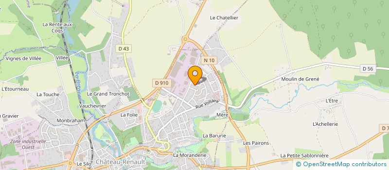 localisation de l'entreprise 800 633 778   CHATEAU-RENAULT