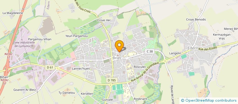 localisation de l'entreprise 800 710 642   BRIEC