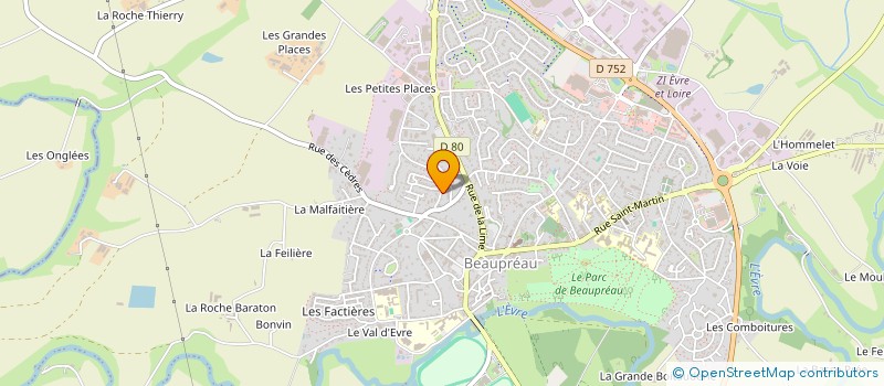 localisation de l'entreprise 800 716 359   SAINT-LEGER-SOUS-CHOLET