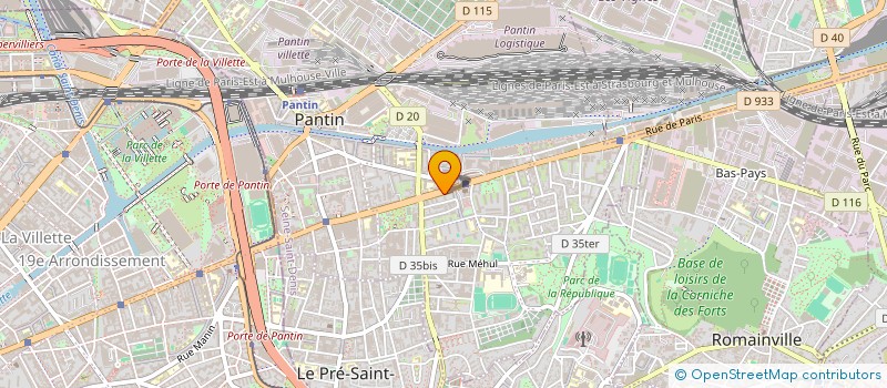 localisation de l'entreprise 800 718 306 à PANTIN