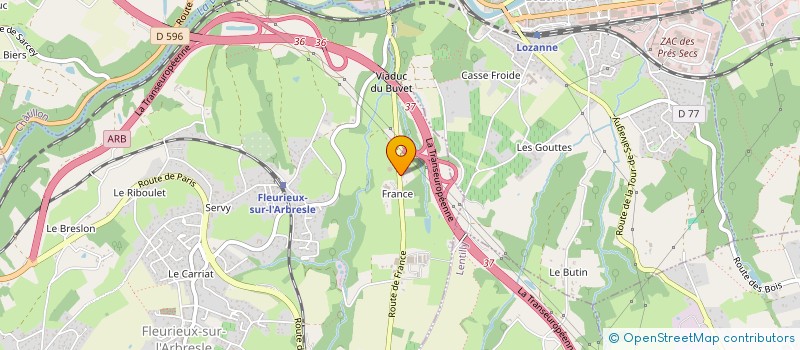 localisation de l'entreprise 800 955 049   L'ARBRESLE