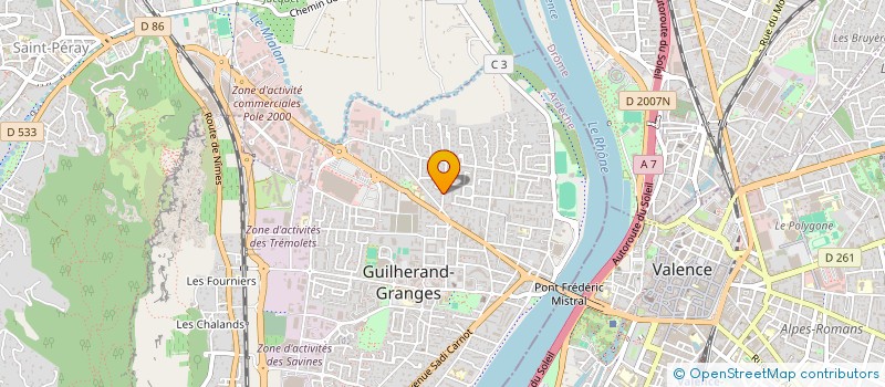 localisation de l'entreprise 801 169 947   GUILHERAND-GRANGES