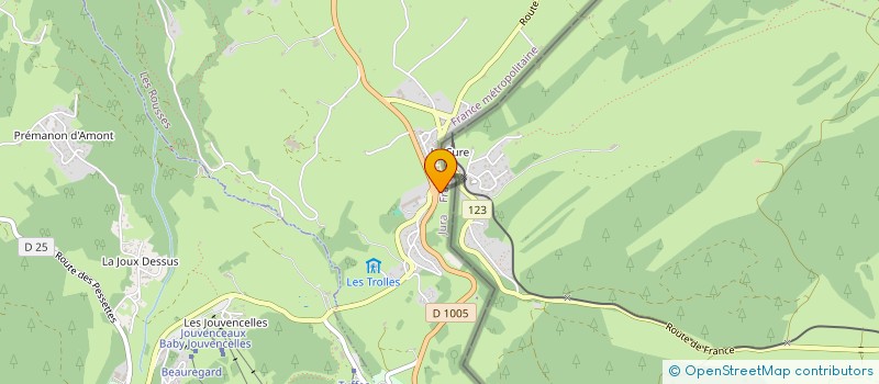 localisation de l'entreprise 801 230 137   LES ROUSSES