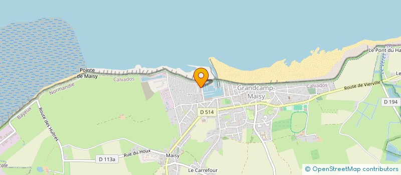 localisation de l'entreprise 801 400 631   GRANDCAMP-MAISY