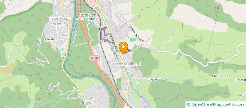 localisation de l'entreprise 801 437 856 à MONTGAILHARD