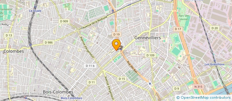 localisation de l'entreprise 801 457 920 à GENNEVILLIERS