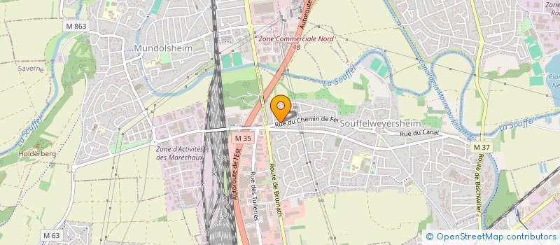 localisation de l'entreprise 801 481 524   SOUFFELWEYERSHEIM