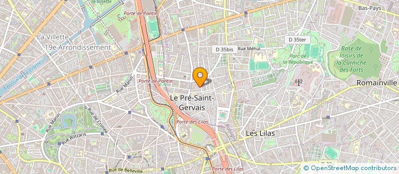 localisation de l'entreprise 801 604 257   PANTIN