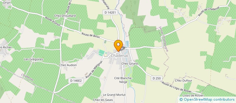 localisation de l'entreprise 801 628 900   CHADENAC