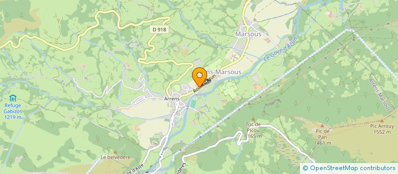 localisation de l'entreprise 801 834 565   ARRENS-MARSOUS