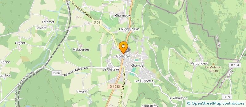 localisation de l'entreprise 801 915 570 à COLIGNY