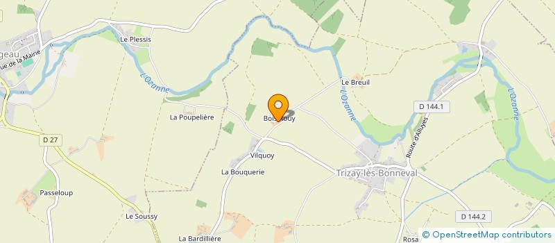 localisation de l'entreprise 801 956 160   BONNEVAL