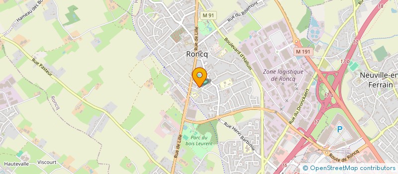 localisation de l'entreprise 802 123 125   HALLUIN