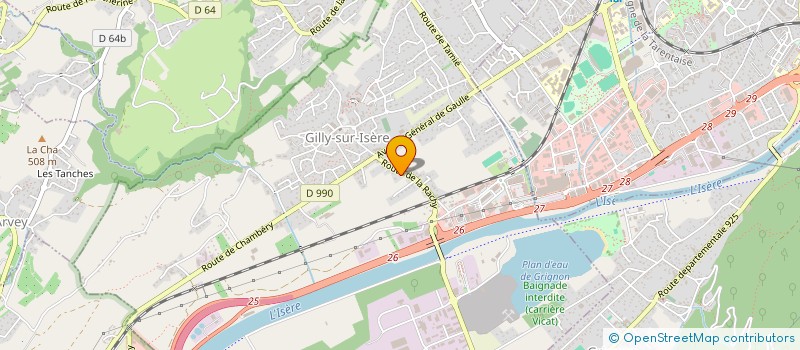 localisation de l'entreprise 802 299 651 à GILLY-SUR-ISERE