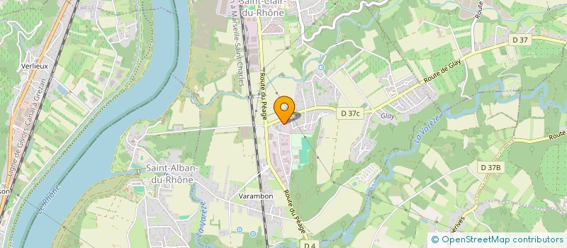 localisation de l'entreprise 802 486 068 à LES ROCHES-DE-CONDRIEU
