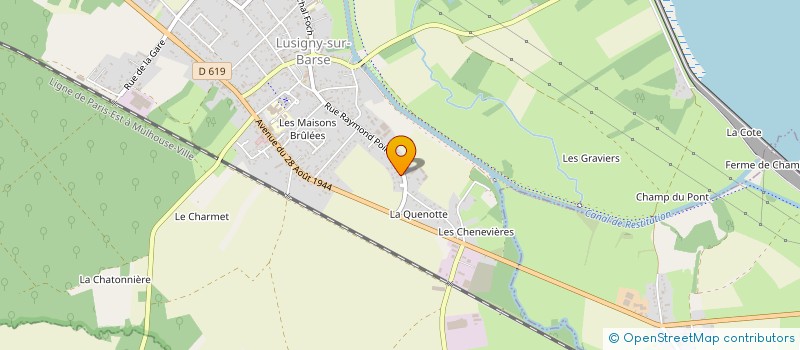 localisation de l'entreprise 802 599 860 à LUSIGNY-SUR-BARSE