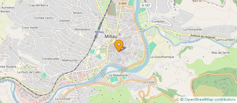 localisation de l'entreprise 802 613 984   MILLAU