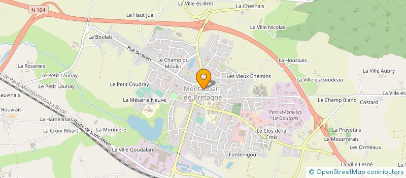 localisation de l'entreprise 802 725 762   MONTAUBAN-DE-BRETAGNE