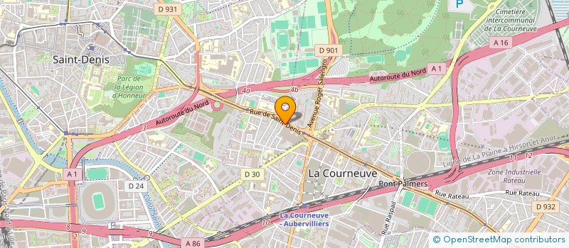 localisation de l'entreprise 802 835 827  à LA COURNEUVE