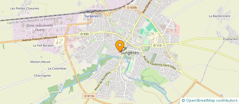 localisation de l'entreprise 803 051 770   SURGERES