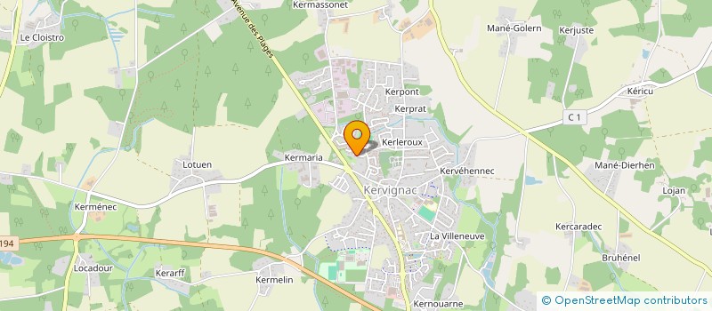 localisation de l'entreprise 803 138 411  à KERVIGNAC