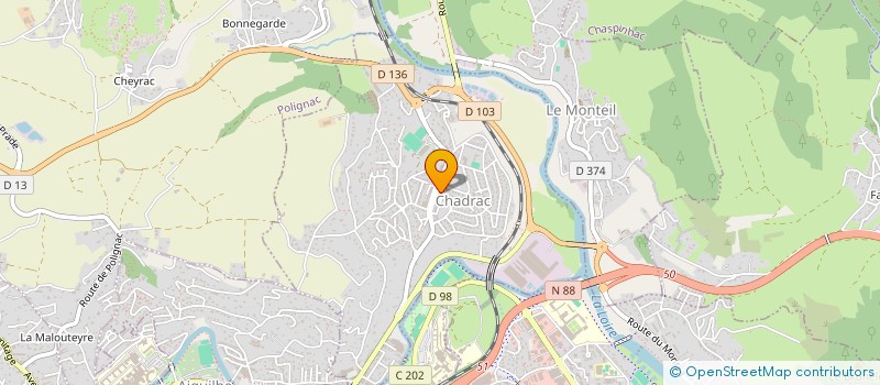 localisation de l'entreprise 803 274 760   CHADRAC