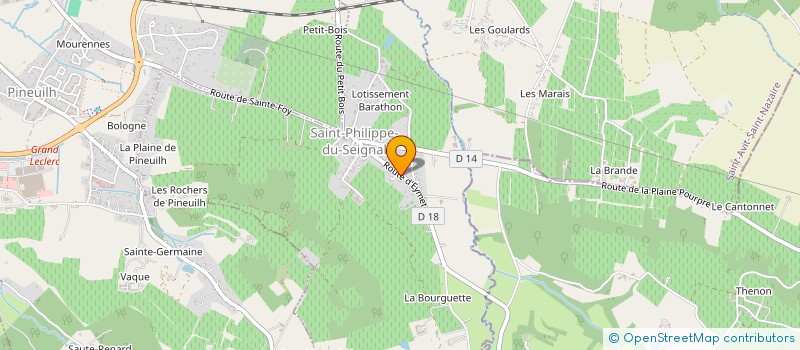 localisation de l'entreprise 803 365 253   SAINT-PHILIPPE-DU-SEIGNAL