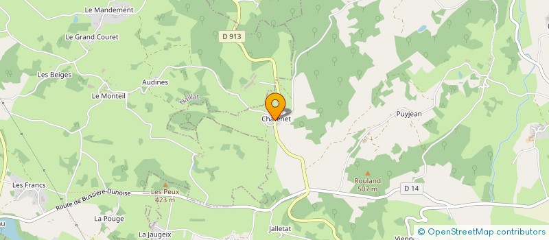 localisation de l'entreprise 803 615 095 à BUSSIERE-DUNOISE