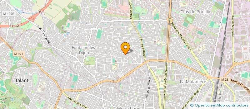 localisation de l'entreprise 804 077 592   FONTAINE-LES-DIJON