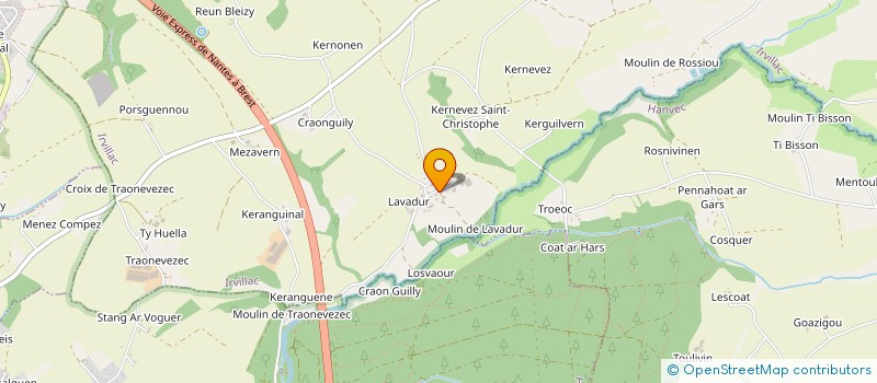 localisation de l'entreprise 804 327 294 à IRVILLAC