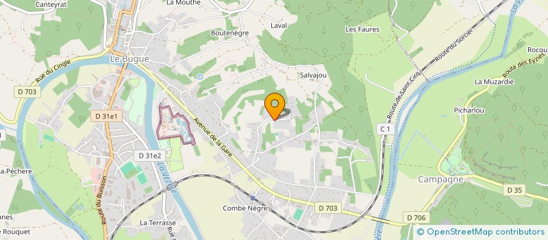 localisation de l'entreprise 804 348 498   LE BUGUE