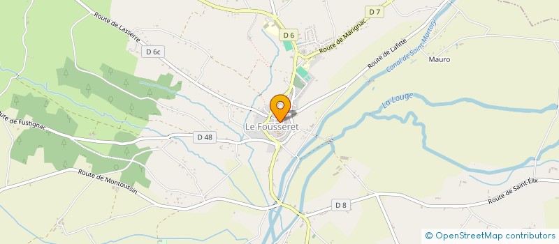 localisation de l'entreprise 804 408 482   LE FOUSSERET