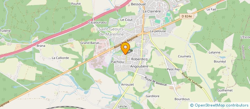 localisation de l'entreprise 804 458 909 à SOUSTONS