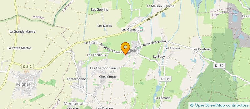 localisation de l'entreprise 804 481 125   GLAINE-MONTAIGUT