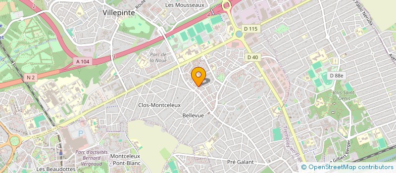 localisation de l'entreprise 804 570 992 à VILLEPINTE