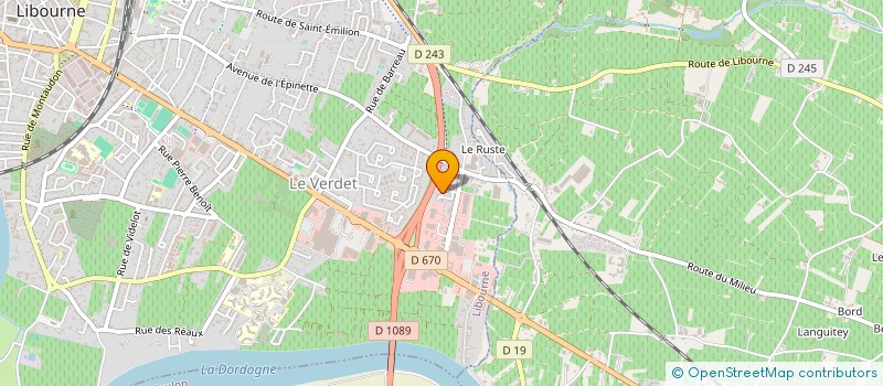 localisation de l'entreprise 804 818 870   LIBOURNE