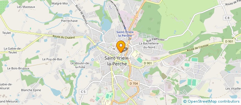 localisation de l'entreprise 804 954 014   SAINT-YRIEIX-LA-PERCHE