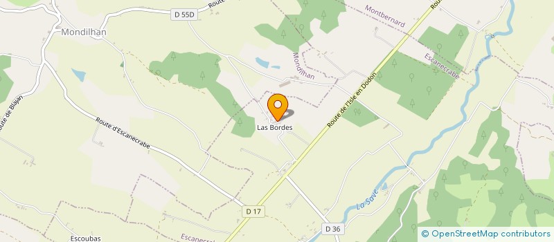 localisation de l'entreprise 804 998 516   ESCANECRABE