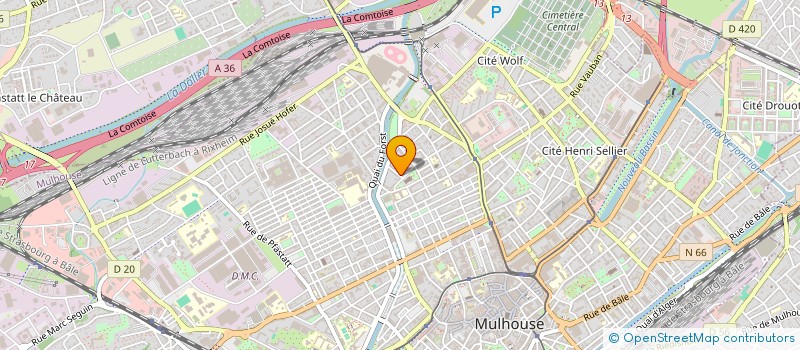 localisation de l'entreprise 805 012 077   MULHOUSE