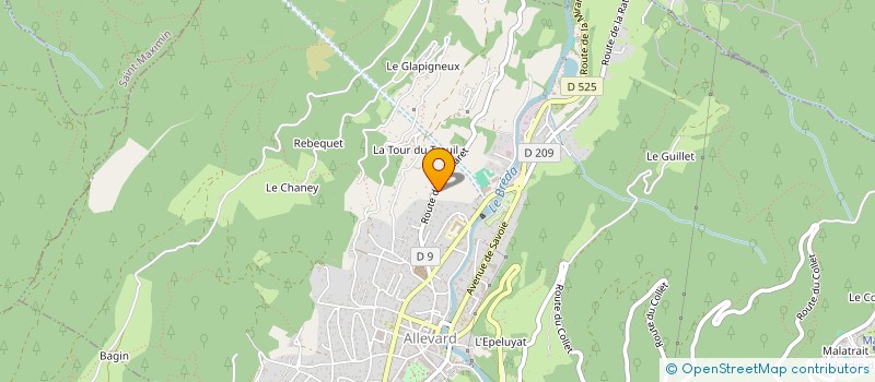 localisation de l'entreprise 805 040 292   ALLEVARD