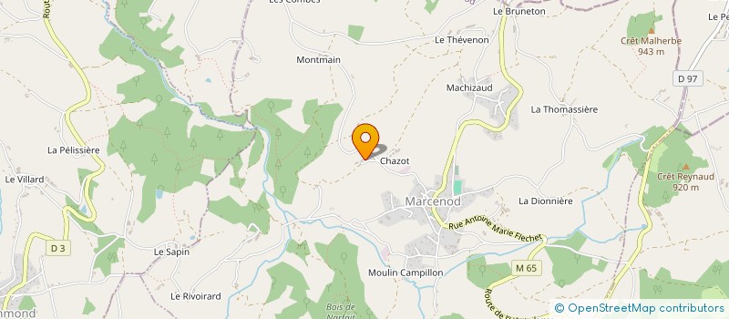 localisation de l'entreprise 805 081 338   MARCENOD